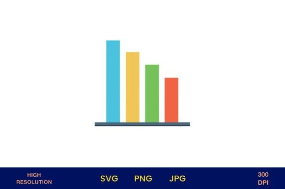 3D Bar Chart with Colorful Columns