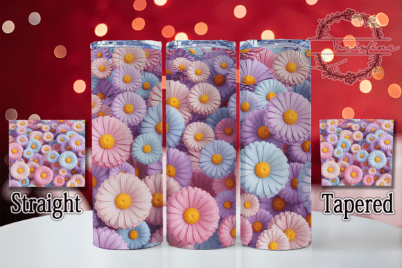 3D Colorful Spring Floral Tumbler: A Digital Design That Elevates Creative Drinkware Projects
