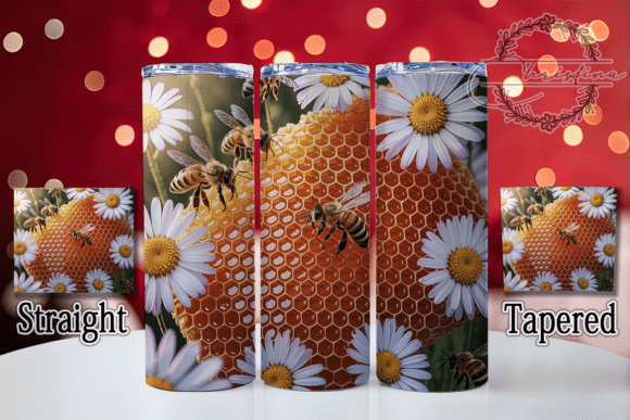 3D Floral Honeycomb Bee Tumbler: A Versatile Design Resource for Creative Drinkware Projects
