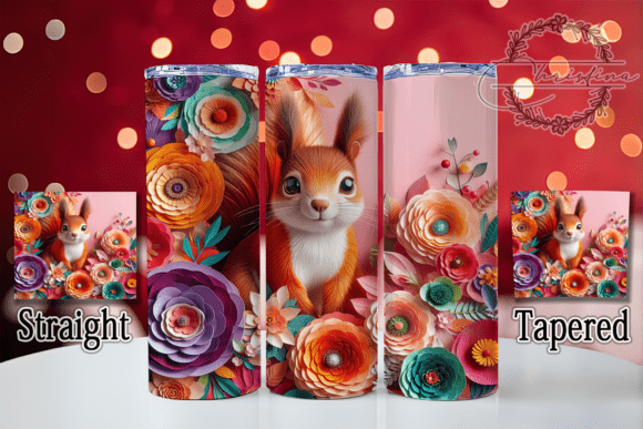 3D Floral Woodland Squirrel Tumbler: A Strategic Design Choice for Custom Drinkware Projects