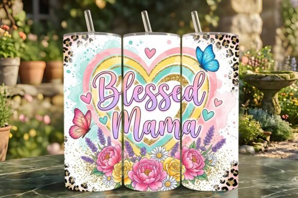 3D Inflated Pink Leopard Pattern Mama