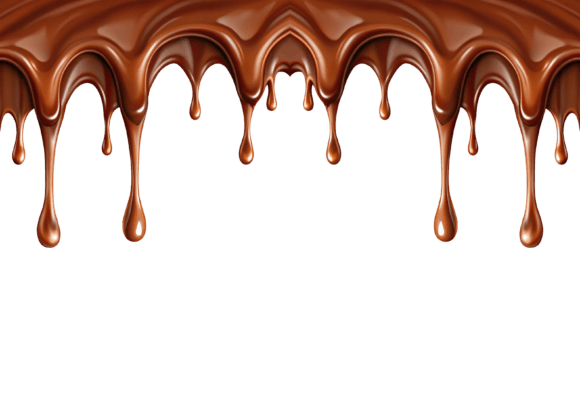3D Melted Chocolate PNG Isolated: A Versatile Design Asset for Creative Projects