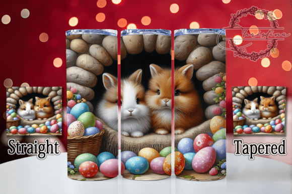 3D Rabbit Hole Easter Tumbler: A Creative Boost for Custom Drinkware