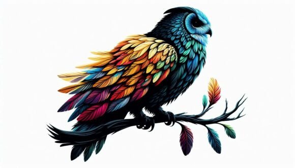 3D Rendered Owl: Creative Design Made Easy