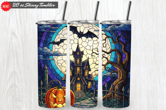 3D Stained Glass Halloween Tumbler Wraps: A Must-Have for Crafters and Small Business Owners