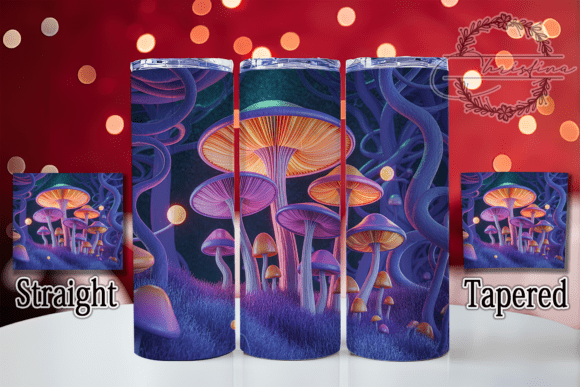 3D Whimsical Magic Mushroom Tumbler: A Creative Design for Stylish Drinkware Projects