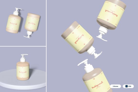 Body Wash 3D Mockup: A Practical Tool for Skincare Branding and Product Visualization