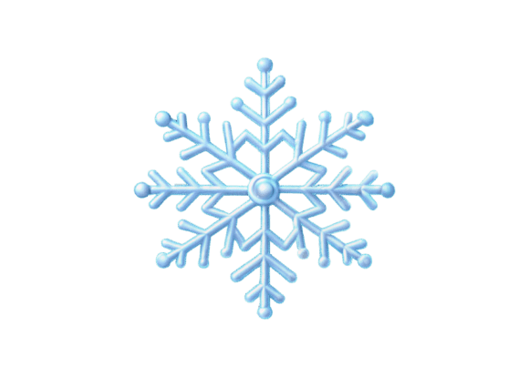 Christmas 3D Rendered Snowflake PNG File: A Designer’s Secret for High-Quality Holiday Projects