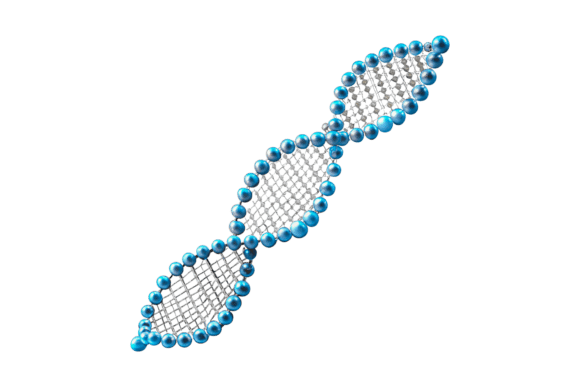 DNA Helix: A 3D Render of Genetic Code for Strategic Design and Brand Expression