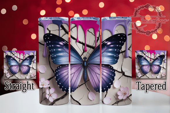 Enhancing Drinkware Projects with the 3D Butterfly Nature Quote 20oz Tumbler Design