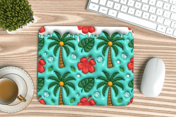 Enhancing Workspaces with the 3D Puff Tree Flowers Summer Mouse Pad: A Creative and Functional Design Trend