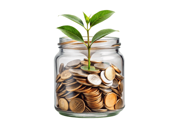 Unlocking Creativity and Profit: The Power of Growing Money Growth Saving Money 3D PNG Assets