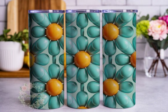 Why the Daisy Bloom 3D Glossy 20oz Tumbler Wrap Is Capturing Attention in the Custom Merchandise Market